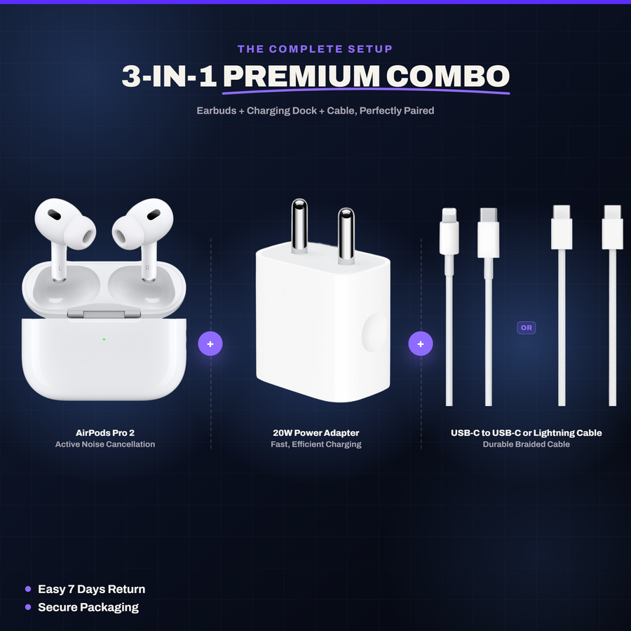 zappkit 3-in-1 Combo (Pods + Adaptor + Cable)