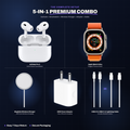 zappkit 5-in-1 Combo (Pods + Smartwatch + Magpad + Adaptor + Cable)